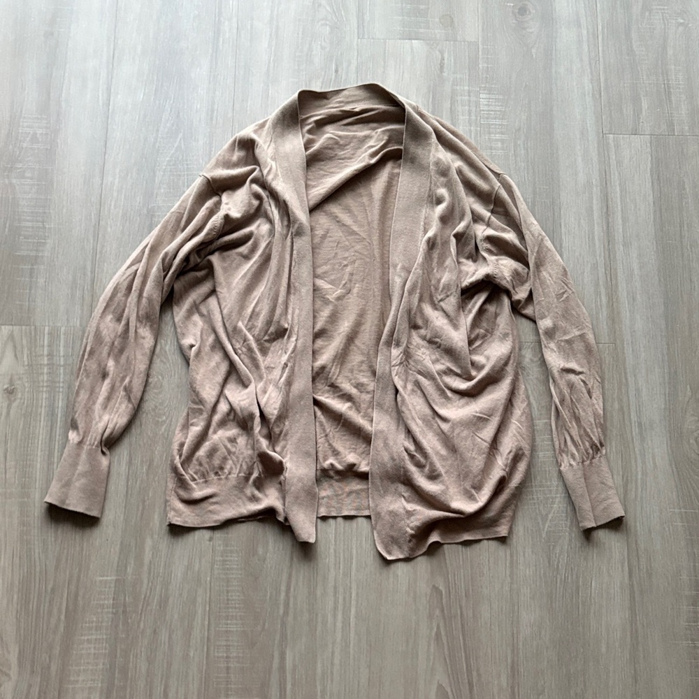 Women’s MUJI Lightweight Cardigan in Taupe